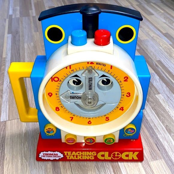Toys Vintage 9s Thomas Tank Engine Teaching Talking Clock Education